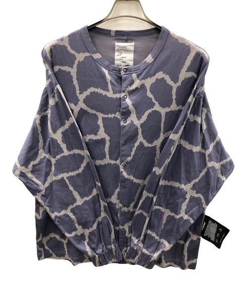 SHAREEF（シャリーフ）SHAREEF (シャリーフ) カーディガン GIRAFFE PATTERN FRONT DOT（ジラフ パターン フロント ドット） ラベンダー サイズ:実寸サイズにてご確認下さい。の古着・服飾アイテム