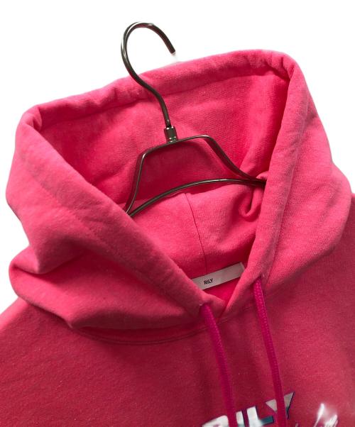 RILY（リリー）RILY (リリー) プリントプルオーバーパーカー ショッキングピンク サイズ:Lの古着・服飾アイテム