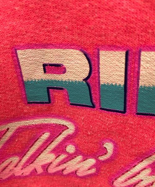 RILY（リリー）RILY (リリー) プリントプルオーバーパーカー ショッキングピンク サイズ:Lの古着・服飾アイテム