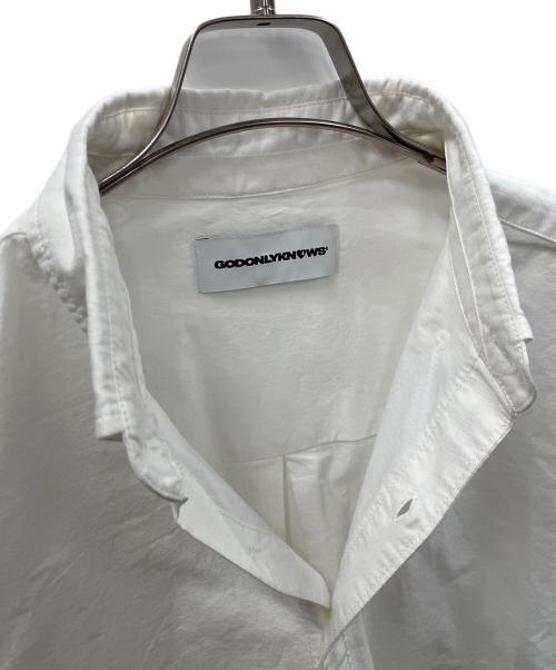 GOD ONLY KNOWS（ゴッドオンリーノウズ）GOD ONLY KNOWS (ゴッドオンリーノウズ) 長袖シャツ ホワイト サイズ:Fの古着・服飾アイテム