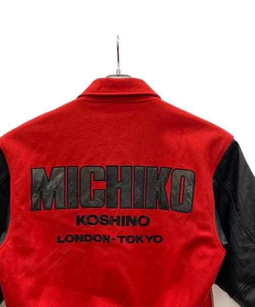 MICHIKO KOSHINO（ミチコ コシノ）MICHIKO KOSHINO (ミチコ コシノ) ジャケット  レッド×ブラック サイズ:実寸サイズにてご家訓ください。の古着・服飾アイテム