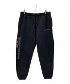 HIDE AND SEEKハイドアンドシーク）の古着「スウェットパンツ H&S Sweat Pant」｜ブラック