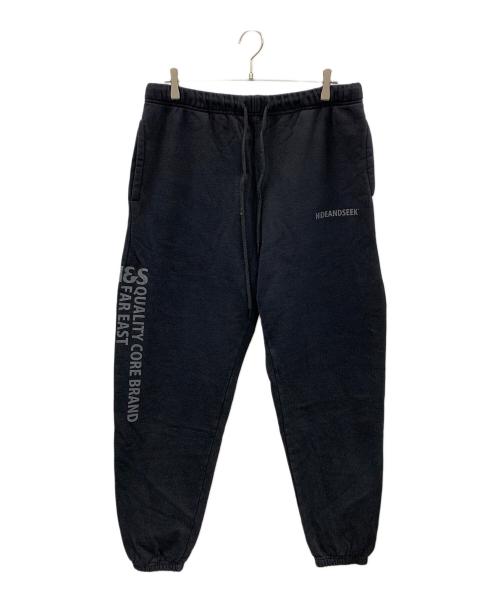 HIDE AND SEEK（ハイドアンドシーク）HIDE AND SEEK (ハイドアンドシーク) スウェットパンツ H&S Sweat Pant ブラック サイズ:Lの古着・服飾アイテム
