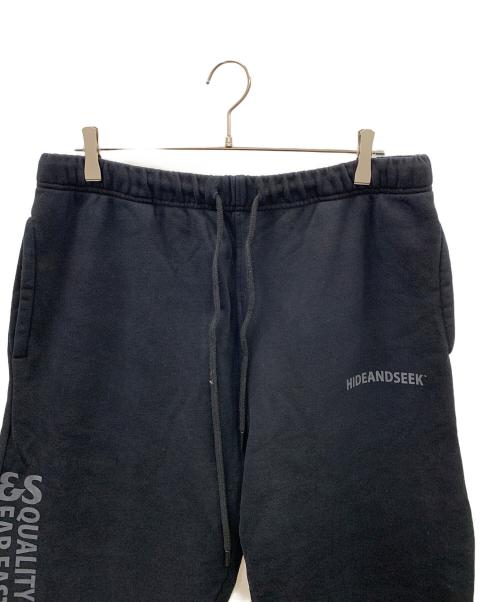 HIDE AND SEEK（ハイドアンドシーク）HIDE AND SEEK (ハイドアンドシーク) スウェットパンツ H&S Sweat Pant ブラック サイズ:Lの古着・服飾アイテム