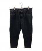 Carhartt WIPカーハート ワーク イン プログレス）の古着「ブラックジーンズ NEWEL PANT（ニューエルパンツ）」｜ブラック