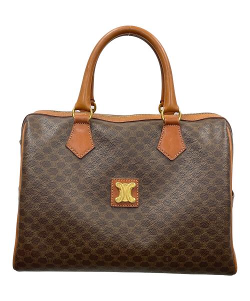 CELINE（セリーヌ）CELINE (セリーヌ) ミニボストンバッグ マカダム ブラウン サイズ:実寸サイズにてご確認ください。の古着・服飾アイテム