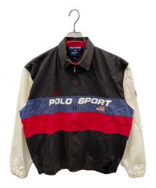 POLO SPORT（ポロスポーツ）の古着「ジャケット」｜ブラック×レッド