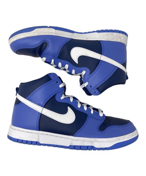 NIKE（ナイキ）NIKE (ナイキ) ハイカットスニーカー Dunk High Retro(ダンク ハイ レトロ) ブルー サイズ:27.5cmの古着・服飾アイテム