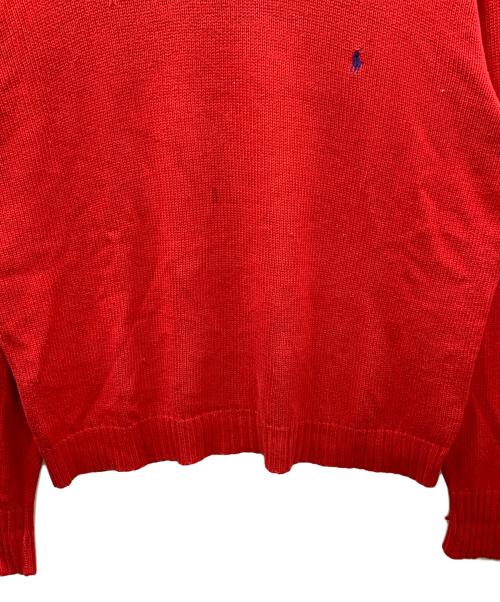 POLO RALPH LAUREN（ポロ・ラルフローレン）POLO RALPH LAUREN (ポロ・ラルフローレン) ニット レッド サイズ:XLの古着・服飾アイテム
