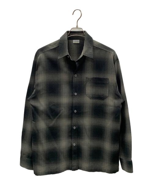 CalTop（キャルトップ）CalTop (キャルトップ) 長袖シャツ チェック柄 ブラック サイズ:実寸サイズにてご家訓ください。の古着・服飾アイテム