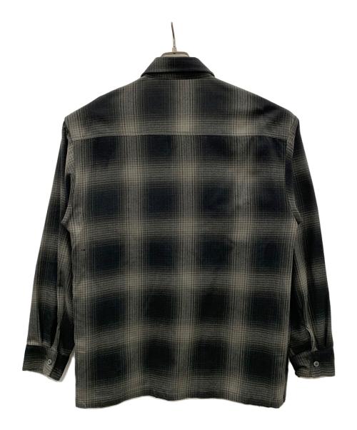 CalTop（キャルトップ）CalTop (キャルトップ) 長袖シャツ チェック柄 ブラック サイズ:実寸サイズにてご家訓ください。の古着・服飾アイテム