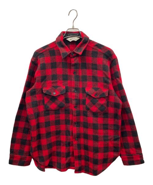 WOOLRICH（ウールリッチ）WOOLRICH (ウールリッチ) ネルシャツ チェック柄 レッド×ブラック サイズ:実寸サイズにてご確認ください。の古着・服飾アイテム