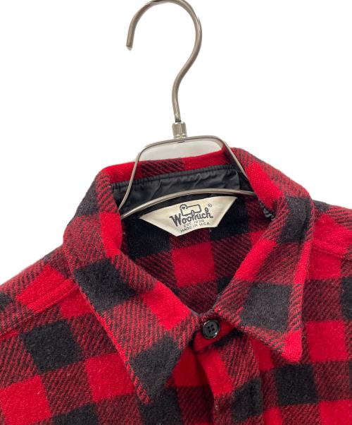 WOOLRICH（ウールリッチ）WOOLRICH (ウールリッチ) ネルシャツ チェック柄 レッド×ブラック サイズ:実寸サイズにてご確認ください。の古着・服飾アイテム