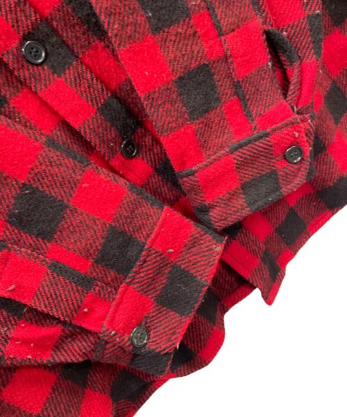 WOOLRICH（ウールリッチ）WOOLRICH (ウールリッチ) ネルシャツ チェック柄 レッド×ブラック サイズ:実寸サイズにてご確認ください。の古着・服飾アイテム