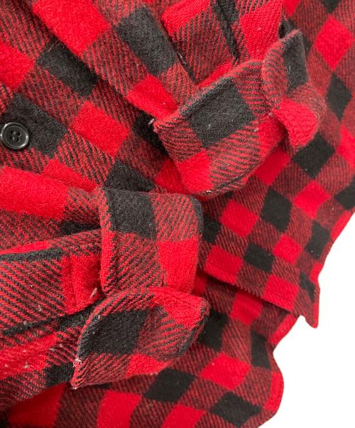 WOOLRICH（ウールリッチ）WOOLRICH (ウールリッチ) ネルシャツ チェック柄 レッド×ブラック サイズ:実寸サイズにてご確認ください。の古着・服飾アイテム