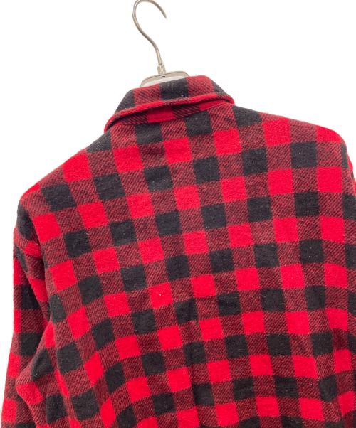 WOOLRICH（ウールリッチ）WOOLRICH (ウールリッチ) ネルシャツ チェック柄 レッド×ブラック サイズ:実寸サイズにてご確認ください。の古着・服飾アイテム