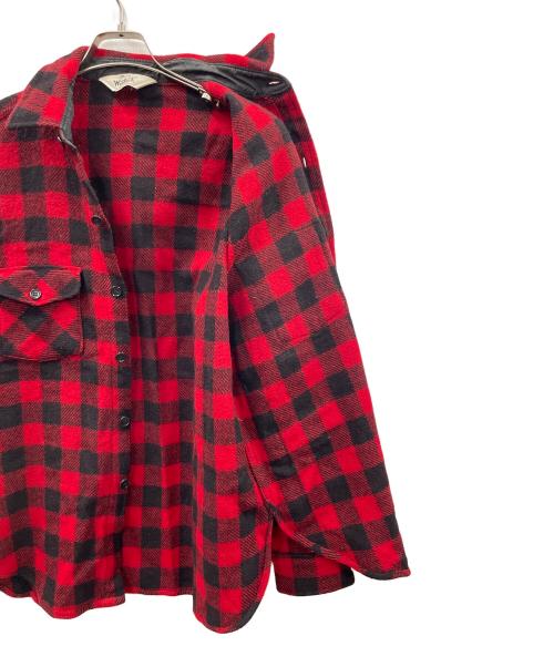 WOOLRICH（ウールリッチ）WOOLRICH (ウールリッチ) ネルシャツ チェック柄 レッド×ブラック サイズ:実寸サイズにてご確認ください。の古着・服飾アイテム