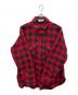 中古・古着 WOOLRICH (ウールリッチ) ネルシャツ チェック柄 レッド×ブラック サイズ:実寸サイズにてご確認ください。：8000円