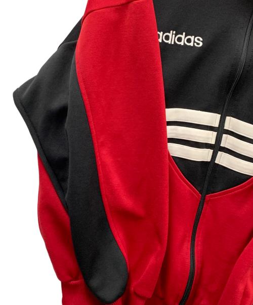adidas（アディダス）adidas (アディダス) トラックジャケット レッド×ブラック サイズ:実寸サイズにてご確認ください。の古着・服飾アイテム