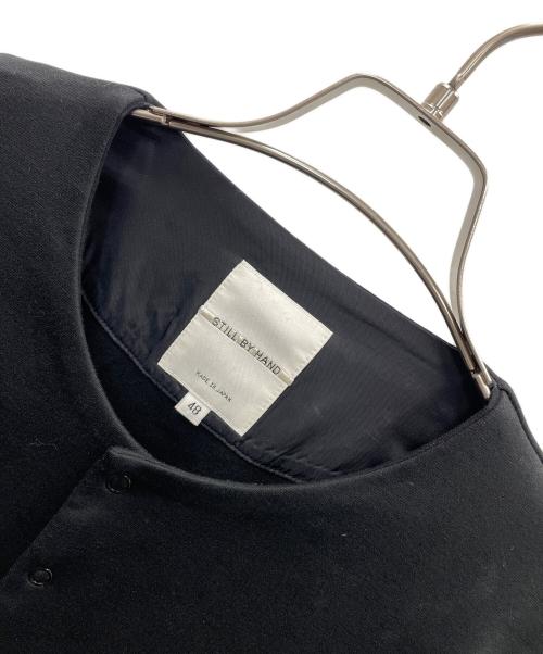 STILL BY HAND（スティルバイハンド）STILL BY HAND (スティルバイハンド) スナップカーディガン ブラック サイズ:48の古着・服飾アイテム