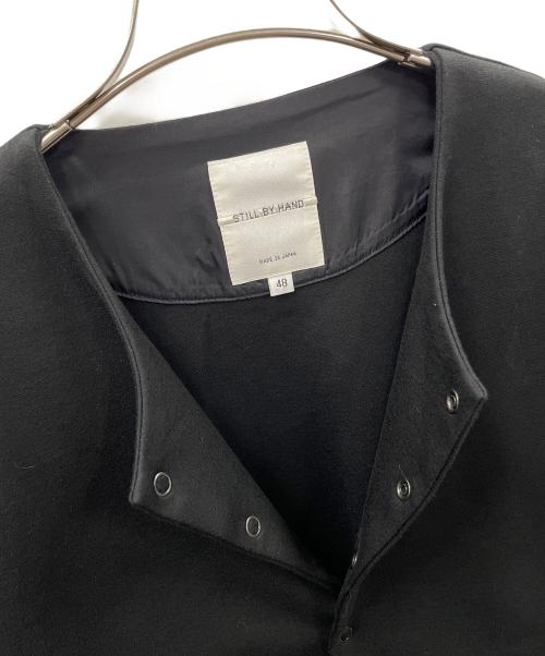 STILL BY HAND（スティルバイハンド）STILL BY HAND (スティルバイハンド) スナップカーディガン ブラック サイズ:48の古着・服飾アイテム