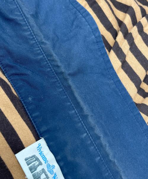 Vivienne Westwood man（ヴィヴィアン ウェストウッド マン）Vivienne Westwood man (ヴィヴィアン ウェストウッド マン) 長袖シャツ ネイビー×カーキ サイズ:46の古着・服飾アイテム