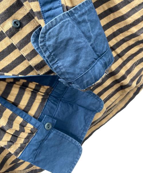 Vivienne Westwood man（ヴィヴィアン ウェストウッド マン）Vivienne Westwood man (ヴィヴィアン ウェストウッド マン) 長袖シャツ ネイビー×カーキ サイズ:46の古着・服飾アイテム