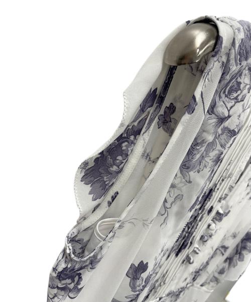 Snidel（スナイデル）Snidel (スナイデル) プリーツプリントワンピース ホワイト×パープル サイズ:1の古着・服飾アイテム