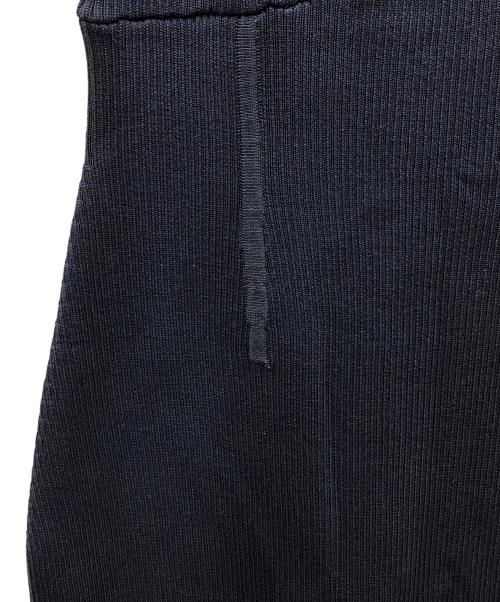 Snidel（スナイデル）Snidel (スナイデル) ノースリーブ ボウタイドッキングニットワンピース ネイビー×ブルー サイズ:Fの古着・服飾アイテム