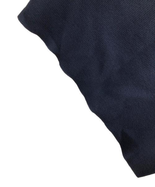 Snidel（スナイデル）Snidel (スナイデル) ノースリーブ ボウタイドッキングニットワンピース ネイビー×ブルー サイズ:Fの古着・服飾アイテム