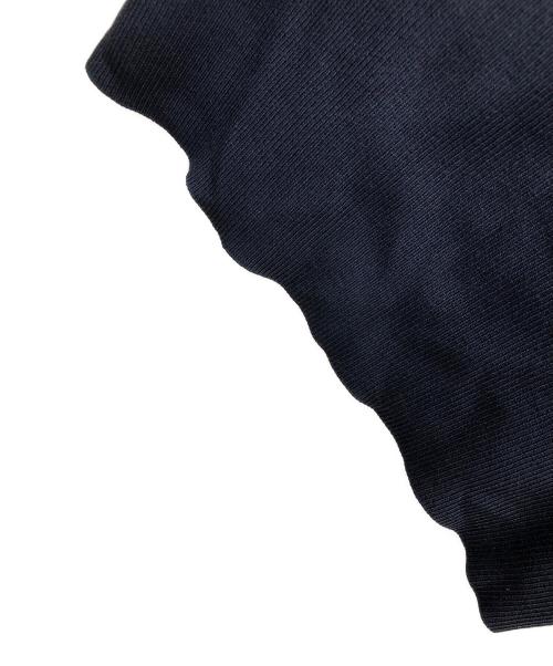Snidel（スナイデル）Snidel (スナイデル) ノースリーブ ボウタイドッキングニットワンピース ネイビー×ブルー サイズ:Fの古着・服飾アイテム