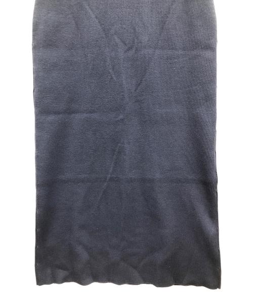 Snidel（スナイデル）Snidel (スナイデル) ノースリーブ ボウタイドッキングニットワンピース ネイビー×ブルー サイズ:Fの古着・服飾アイテム