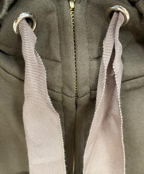 Snidel（スナイデル）Snidel (スナイデル) フリルカットパーカー ブラウン サイズ:Fの古着・服飾アイテム