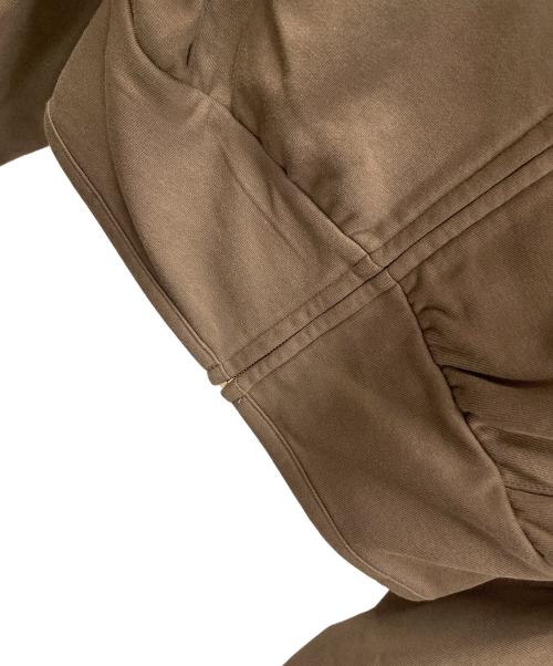 Snidel（スナイデル）Snidel (スナイデル) フリルカットパーカー ブラウン サイズ:Fの古着・服飾アイテム