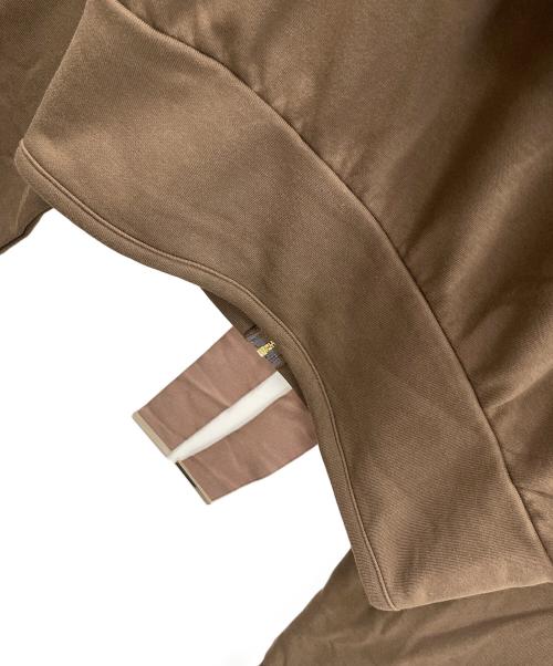 Snidel（スナイデル）Snidel (スナイデル) フリルカットパーカー ブラウン サイズ:Fの古着・服飾アイテム
