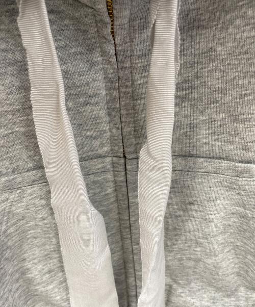 Snidel（スナイデル）Snidel (スナイデル) フリルカットパーカー グレー サイズ:Fの古着・服飾アイテム