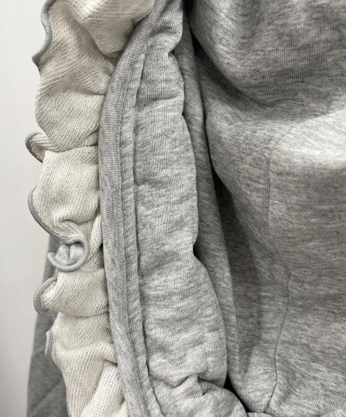 Snidel（スナイデル）Snidel (スナイデル) フリルカットパーカー グレー サイズ:Fの古着・服飾アイテム
