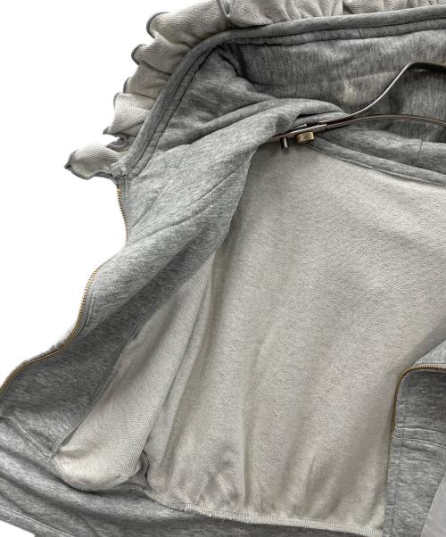 Snidel（スナイデル）Snidel (スナイデル) フリルカットパーカー グレー サイズ:Fの古着・服飾アイテム