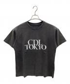 CDL TOKYOシーディーエルトウキョウ）の古着「Tシャツ CDL Vintage Tee（シーディーエル ヴィンテージ ティー）」｜チャコールグレー