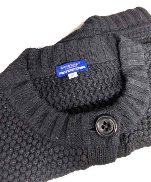 BURBERRY BLUE LABEL（バーバリー ブルー レーベル）BURBERRY BLUE LABEL (バーバリー ブルー レーベル) ニットカーディガン ブラック サイズ:38の古着・服飾アイテム