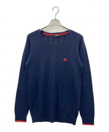 BURBERRY BLACK LABEL（バーバリーブラックレーベル）の古着「ニット」｜ネイビー