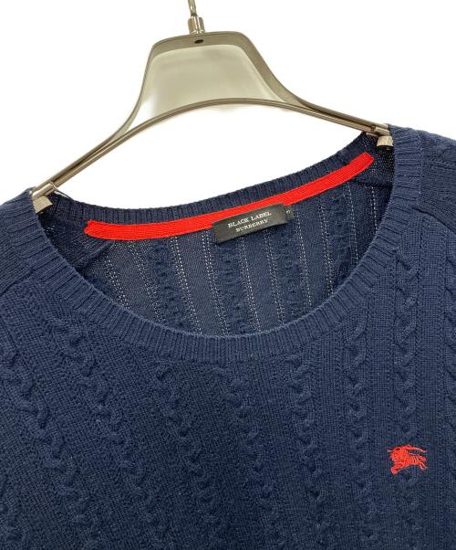 BURBERRY BLACK LABEL（バーバリーブラックレーベル）BURBERRY BLACK LABEL (バーバリーブラックレーベル) ニット ネイビー サイズ:3の古着・服飾アイテム