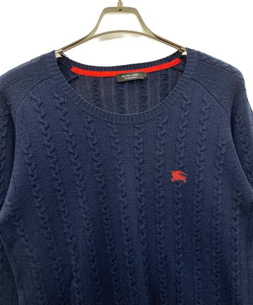 BURBERRY BLACK LABEL（バーバリーブラックレーベル）BURBERRY BLACK LABEL (バーバリーブラックレーベル) ニット ネイビー サイズ:3の古着・服飾アイテム