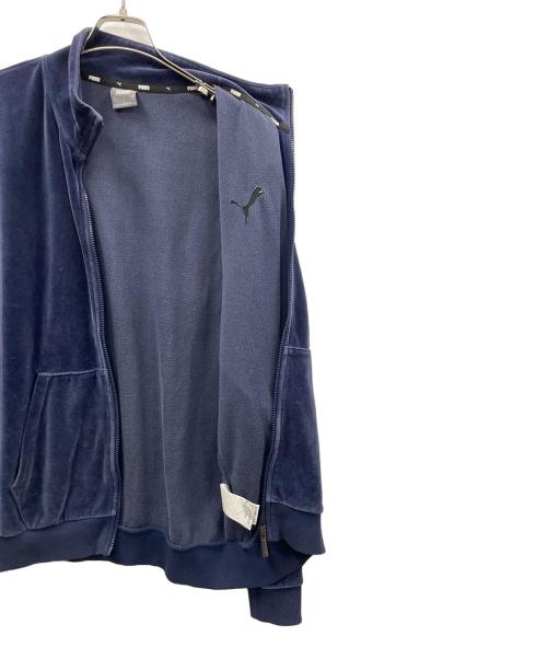 PUMA（プーマ）PUMA (プーマ) ベロアトラックジャケット ネイビー サイズ:Lの古着・服飾アイテム