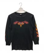 HARLEY-DAVIDSONハーレーダビッドソン）の古着「サーマルカットソー」｜ブラック