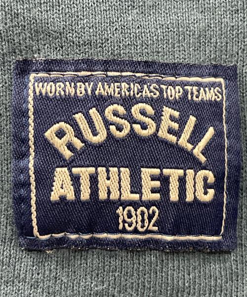 RUSSELL（ラッセル）RUSSELL (ラッセル) ハーフジップスウェット グリーン サイズ:実寸サイズにてご確認下さい。の古着・服飾アイテム