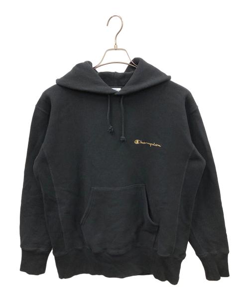 Champion REVERSE WEAVE（チャンピオン リバース ウィーブ）Champion REVERSE WEAVE (チャンピオン リバース ウィーブ) プルオーバーパーカー ブラック サイズ:Largeの古着・服飾アイテム