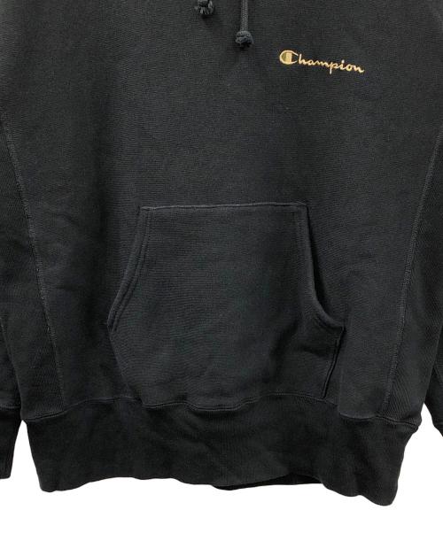 Champion REVERSE WEAVE（チャンピオン リバース ウィーブ）Champion REVERSE WEAVE (チャンピオン リバース ウィーブ) プルオーバーパーカー ブラック サイズ:Largeの古着・服飾アイテム