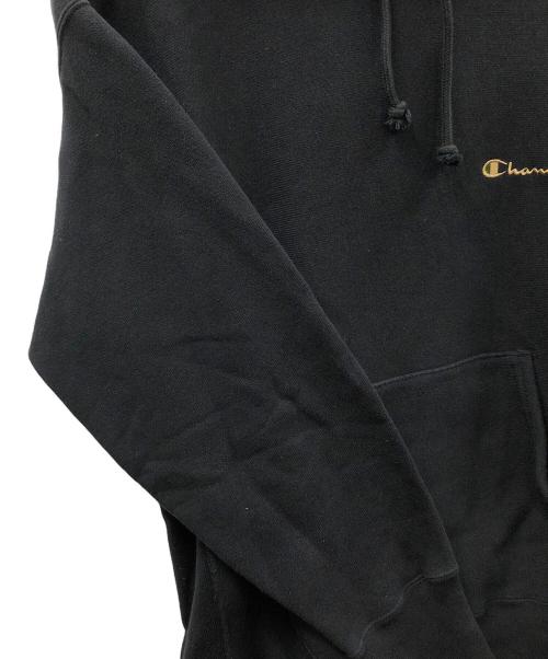 Champion REVERSE WEAVE（チャンピオン リバース ウィーブ）Champion REVERSE WEAVE (チャンピオン リバース ウィーブ) プルオーバーパーカー ブラック サイズ:Largeの古着・服飾アイテム