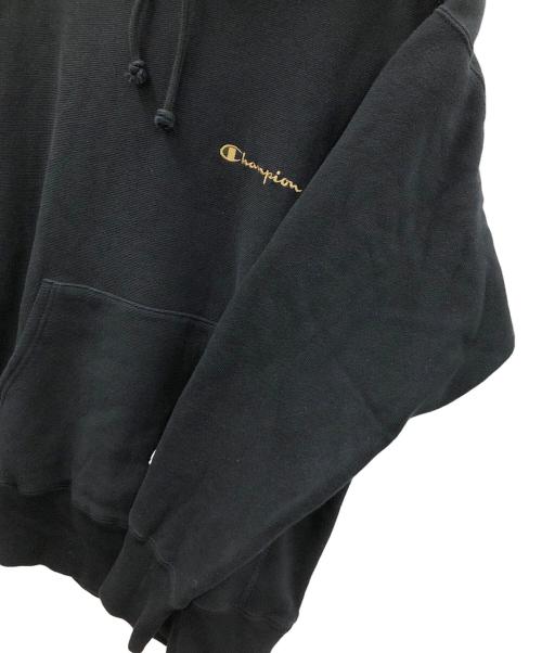 Champion REVERSE WEAVE（チャンピオン リバース ウィーブ）Champion REVERSE WEAVE (チャンピオン リバース ウィーブ) プルオーバーパーカー ブラック サイズ:Largeの古着・服飾アイテム